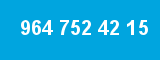 964 752 42 15 964 752 42 15